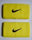 Nwt 1 Pair Oregon Ducks Nike Doublewide Wristbands Yellow black Swoosh Sweatband