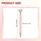 Glitter Ballpoint Pen  6pcs Crystal Diamond Twist Metal Pen  Light Rose Gold