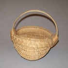 Old Antique Vtg Ca 1940s Small Tennessee Basket 4 75 Inch Expertly Hand Woven