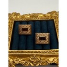 Swank Cufflinks Os Vintage 12k Gold Filled Quilted Textured Mid Century Modern