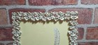 Flowers Metal Photo Frame Picture Frame Floral Enamel   Rhinestones 8 5x6 In 