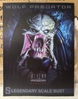 Sideshow Wolf Predator Legendary Scale Bust -aliens Vs Predator Requiem- W Coa