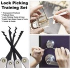 Lock Practice Set     15 Pcs Stainless Steel Tools With Transparent Trainin