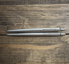 Vintage Parker Jotter Stainless Ballpoint Pen And Pencil Set Usa Retractable