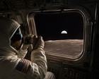 Nasa Apollo 10 Earthrise A Kodak Paper Vintage Photo  1969 