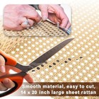 Natural Width Rattan  14 x20  Cane Webbing Roll  Woven Mesh Net     