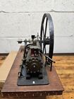 Vintage Horizontal Piston Steam Engine Model 12  Flywheel High Quality Handmade