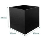 32x32x32 In Super Large Steel Planter Pot Metal Garden Planters For Outdoor Tree
