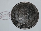 Canada 1859 1 Large Cent Canadian One Victoria Penny Coin Lot  608