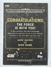 2019 Topps Star Wars Journey Rise Of Skywalker Mike Quinn Nien Nunb Auto Nm