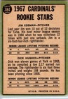 1967 -dick Hughes- Topps Autograph signed auto Rookie Baseball Card  384