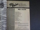 Toy Trains Magazine 1953 April Background Scenery Industrial Area Lionel Scout R