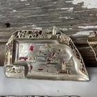 Vintage State Trinket Dish Ashtray Lot Tray Copper Metal Souvenir  Japan 