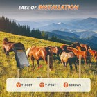 0 18 Joule 10-mile Solar Electric Fence Charger Day night Mode For Livestock