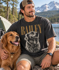 Custom Pet Portrait Shirt From Photo Personalized Dog Cat Memorial Gift T-shirt
