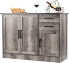 Buffet Server Sideboard Storage Cabinet Console Table Utensils Organizer Kitc   