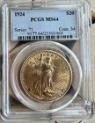 1924  20 Pcgs Ms 64 Saint-gaudens Gold Double Eagle  Series  71 - Coin  34