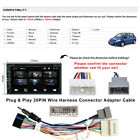 For Nissan 7  Double 2din Car Radio Stereo Carplay Gps Cd Dvd Player rear Camera