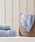 Tommy Hilfiger Home Modern American Solid Cotton Bath Towel True Blue 30x54