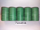 100 Hollywood Casino Ncv 25 Hot Stamp Paulson Real Casino Clay Green Stamps
