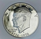 1976-s Silver Eisenhower Dollar Type 2 Clad Pr70 Dcam 