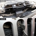 Anti-theft Hood Lock  Hidden Locking Hood Latches  Aluminum  With 2 Keys Jk