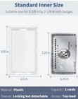 Clear Hard Plastic Permanent Locking Id Badge Holder
