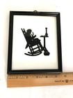 Vintage Framed Silhouettes Depicting A Couple In Rocking Chairs