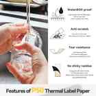 200pcs Thermal Labels Stickers For Compatible Label Printers 