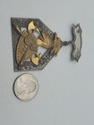 1874 Knights Of Pythius Crest Badge Pin Medal Vtg Antique Crossed Battle Axes