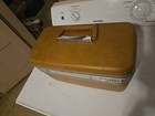 Vtg Samsonite Vanity Train Luggage Cosmetic Case With Tray And Key Never Used 