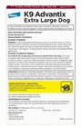 2-monthly Doses K9 Advantix Extra Large Dogs 55lbs  Flea Tick Topical Treatment
