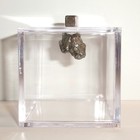Meteorite And Display Cube 6 3 Gram Genuine Campo Del Cielo Meteorite With Coa