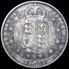 1888 Great Britain Half Crown   Large Silver Coin   Hi-res Video