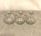 Lot 0f 3 Vintage Apothecary Medicine Glass 4 1 4  Bottles Round Body Narrow Neck