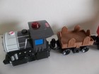 Vintage 2003 Fisher Price Geo Trax Black Motorized Train W  Remote Tested Works
