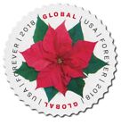 Usa 2018 Stamps Global Forever Poinsettia Sheet Of 10