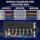 Kit De Caja De Conexiones De 7 Unidades Y Cable De Remolque De 7 V  as Y 15 Pies