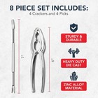 Crab Leg Crackers And Picks  Set Of 4 Easy-to-use Lobster Crackers   Stainless S