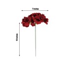Wine 10 Silk Hydrangea Flowers Heads Stems Wedding Party Events Centerpieces