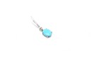 925 Sterling Silver Natural Turquoise Gem Stone Women Men Unisex Pendant
