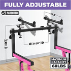 Dual Piano Keyboard Stand With 2nd Tier - Z Style Adjustable And Portable 2 Tier