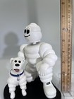 Michelin Man Bibendum With Dog Collectible Figure Statue Advertising Display