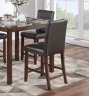 Classic Stylish Espresso Finish 5pc Counter Height Dining Set Kitchen Dinette