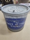 Vintage Blue  coast To Coast Stores  Early Galvanized Fishing Minnow Bucket