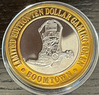 Boomtown Casino Reno  10 Silver Strike Token 1995 Boot Shiny New Case