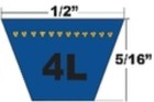 4l180  A16  1 2   X 18   V-belt For Lawn  Farm And Industrial Applications