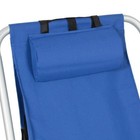Backpack Beach Chair Folding Portable Chair Blue Solid Construction   Cup Holder