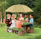 Step2 Naturally Playful Kids Picnic Table With Removeable Umbrella  Indoor outdo