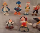 Lot Of 11 Vintage Louis Marx Disneykins Walt Disney Toy Miniature Figures 1960s